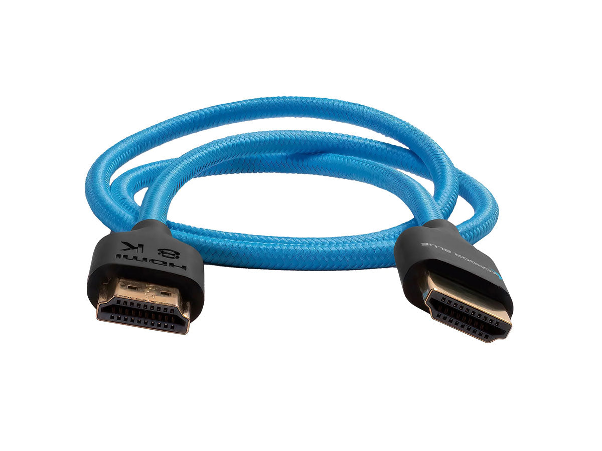 Kondor Blue 2ft HDMI 2.0 Braided Blue Cable