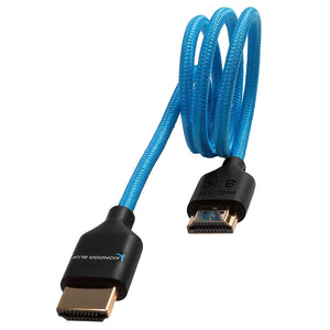 Kondor Blue 2ft HDMI 2.0 Braided Blue Cable
