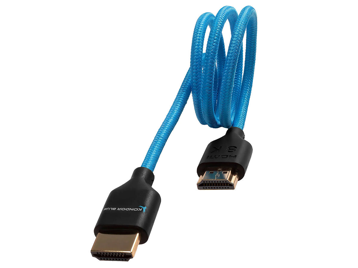 Kondor Blue 2ft HDMI 2.0 Braided Blue Cable