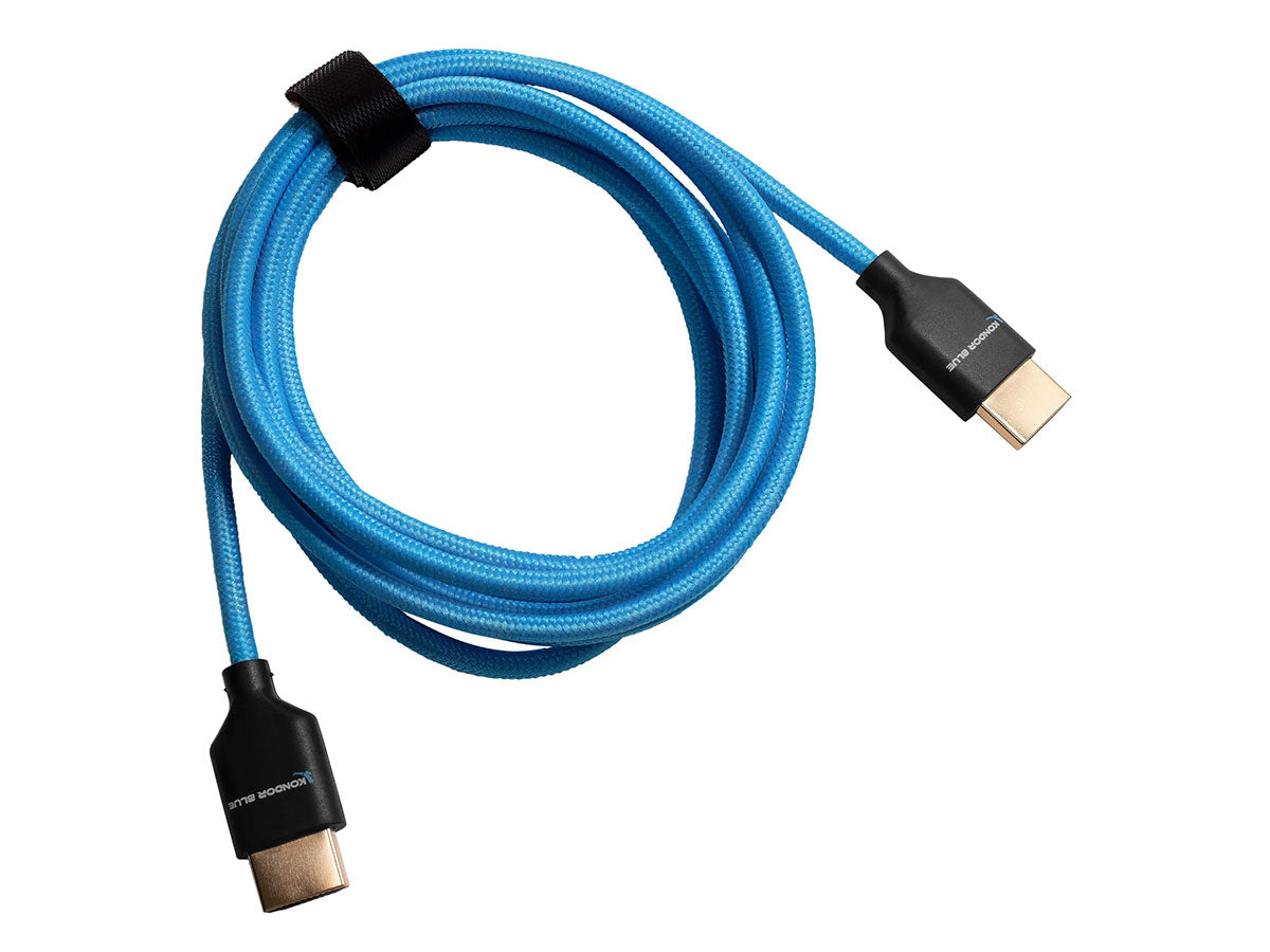 Kondor Blue 7ft HDMI 2.0 Braided Blue Cable