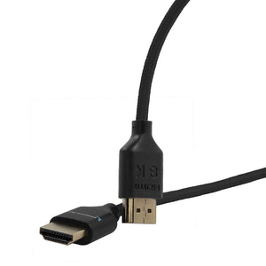 Kondor Blue 8K HDMI 2.1 17" Braided Cable - Black