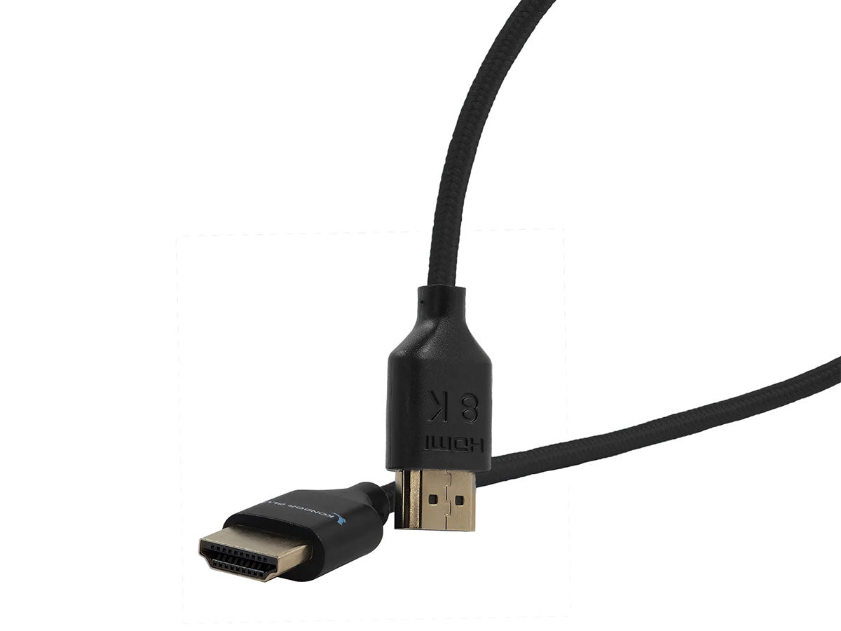 Kondor Blue 8K HDMI 2.1 17" Braided Cable - Black