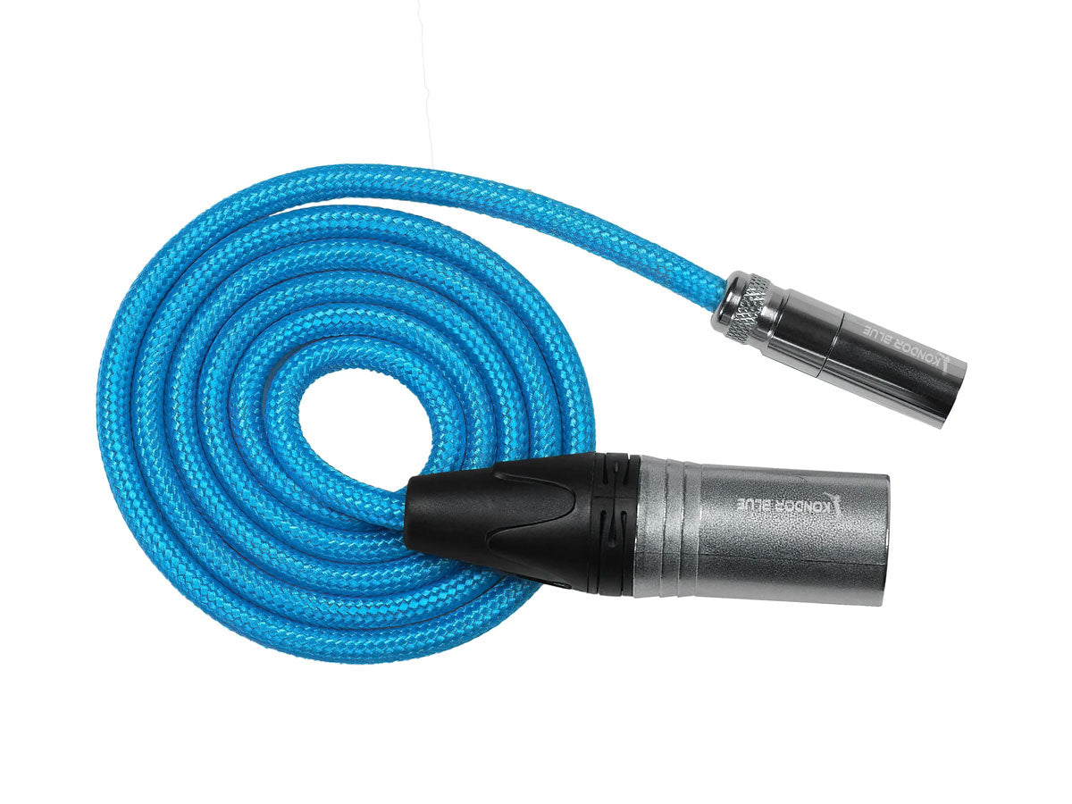 Kondor Blue Mini XLR Male to XLR Female Cable - 10ft
