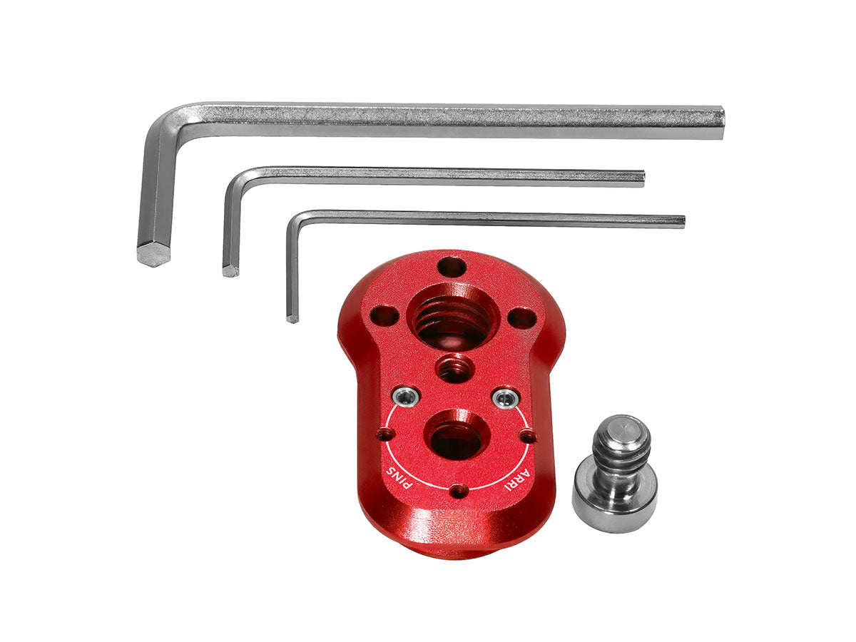 Kondor Blue Mini Quick Release Plate - Male Plate Only - Cardinal Red