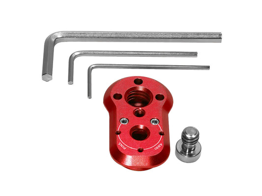 Kondor Blue Mini Quick Release Plate - Male Plate Only - Cardinal Red