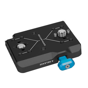 Kondor Blue Mini V-Mount Battery Plate - Raven Black