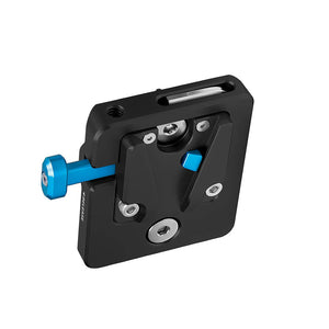 Kondor Blue Mini V-Mount Battery Plate - Raven Black