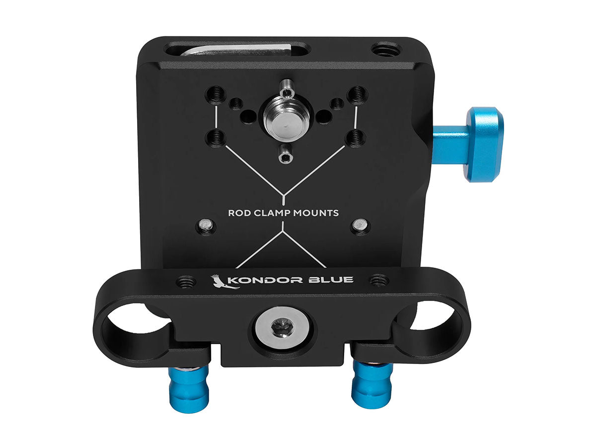 Kondor Blue Mini V-Mount Basic Rod Kit - Raven Black