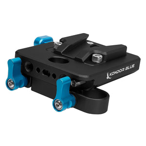 Kondor Blue Mini V-Mount Basic Rod Kit - Raven Black