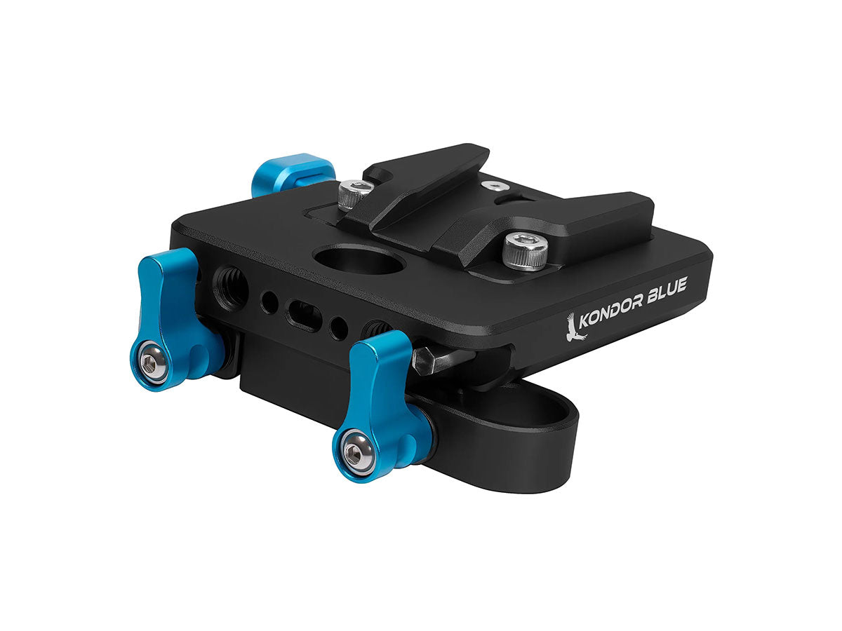 Kondor Blue Mini V-Mount Basic Rod Kit - Raven Black