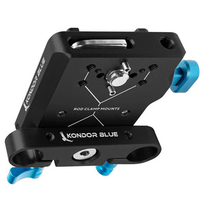 Kondor Blue Mini V-Mount Basic Rod Kit - Raven Black