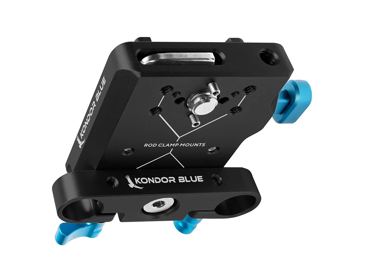 Kondor Blue Mini V-Mount Basic Rod Kit - Raven Black
