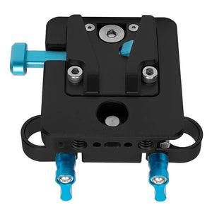 Kondor Blue Mini V-Mount Basic Rod Kit - Raven Black