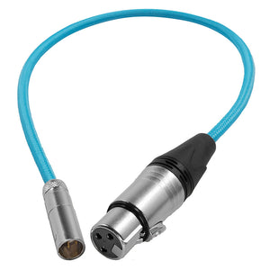 Kondor Blue Mini XLR Male to XLR Female Audio Cable - Blue
