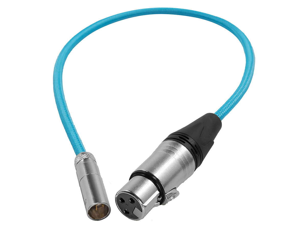 Kondor Blue Mini XLR Male to XLR Female Audio Cable - Blue