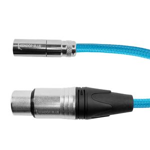 Kondor Blue Mini XLR Male to XLR Female Audio Cable - Blue