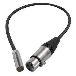 Kondor Blue Mini XLR Male to XLR Female Audio Cable - Black