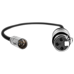 Kondor Blue Mini XLR Male to XLR Female Audio Cable - Black