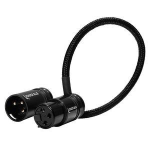 Kondor Blue 8" Straight Low Profile Right Angle XLR Cable