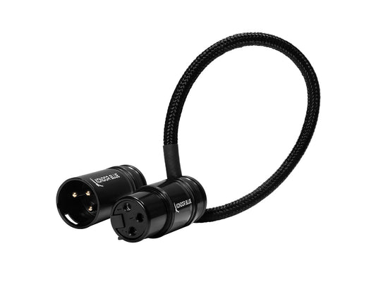 Kondor Blue 8" Straight Low Profile Right Angle XLR Cable