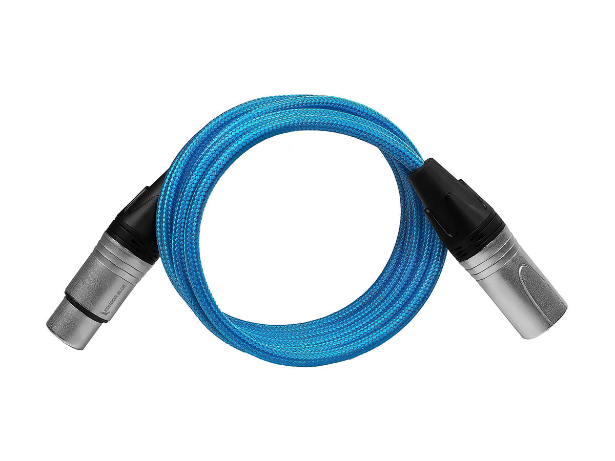 Kondor Blue Male XLR to Female XLR - 5ft