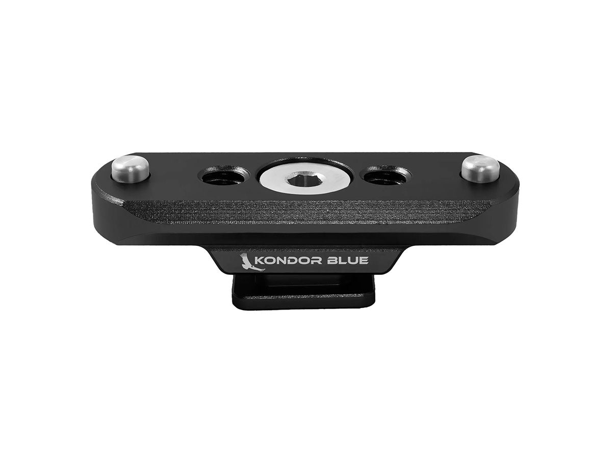 Kondor Blue NATO Rail to Hot Shoe Adapter - Raven Black