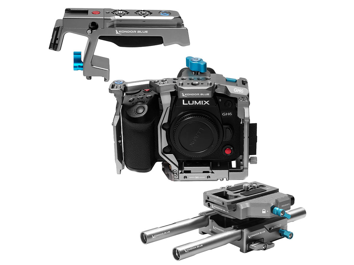 Kondor Blue Panasonic LUMIX GH6 Cage Base Rig MKII (Space Gray)