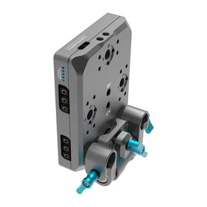 Kondor Blue Gold Mount Pro Battery Plate with Swiveling Rod Block - Space Grey
