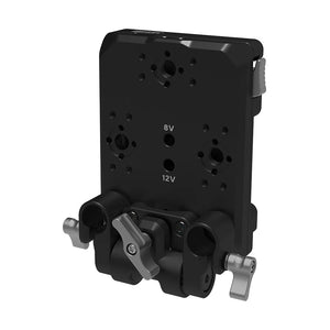 Kondor Blue Gold Mount Pro Battery Plate with Swiveling Rod Block - Raven Black