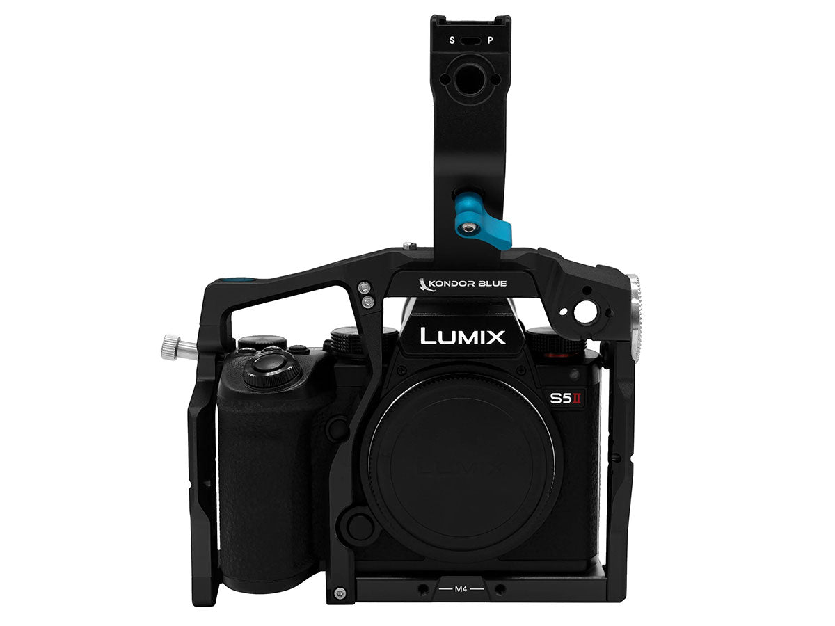 Kondor Blue Panasonic S5II / X Cage (with Top Handle) - Raven Black