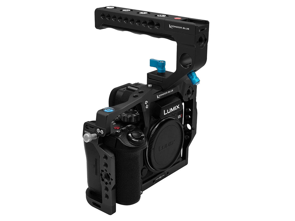 Kondor Blue Panasonic S5II / X Cage (with Top Handle) - Raven Black