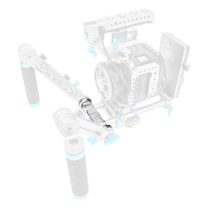 Kondor Blue 15mm ARRI Rosette Dual Rod Clamp - Space Grey