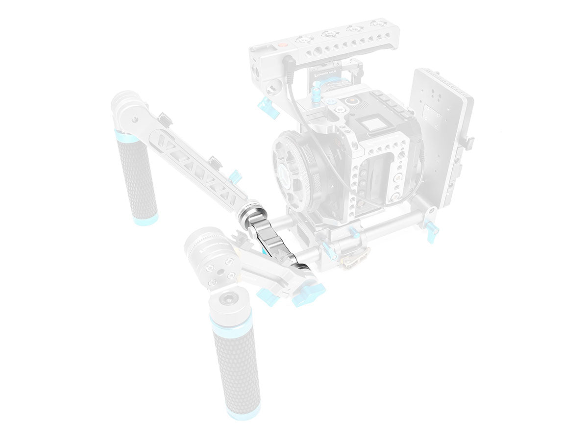 Kondor Blue 15mm ARRI Rosette Dual Rod Clamp - Space Grey