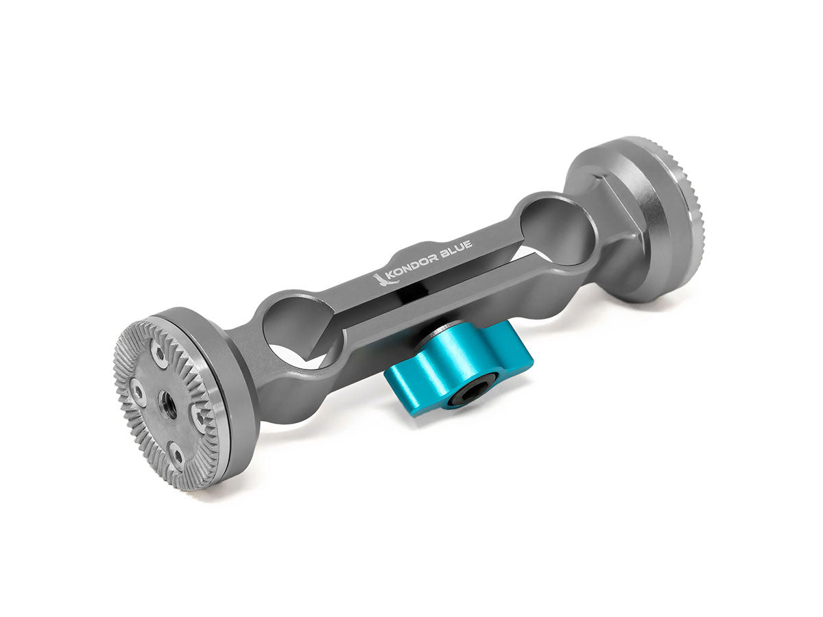 Kondor Blue 15mm ARRI Rosette Dual Rod Clamp - Space Grey
