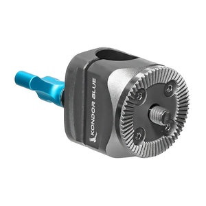 Kondor Blue Rosette To Perpendicular 15mm Rod Clamp - Space Grey