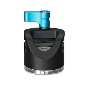 Kondor Blue Rosette To Perpendicular 15mm Rod Clamp - Raven Black