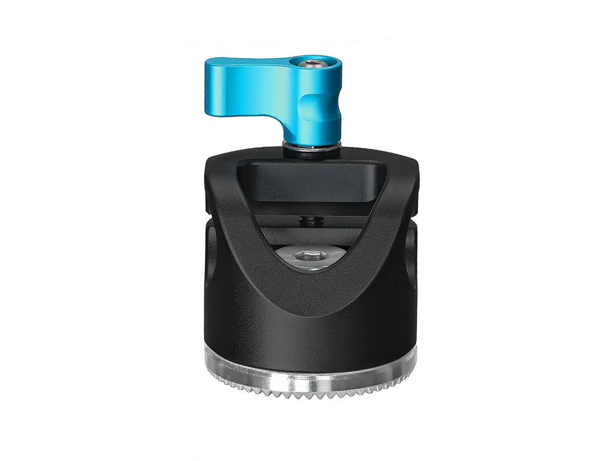 Kondor Blue Rosette To Perpendicular 15mm Rod Clamp - Raven Black