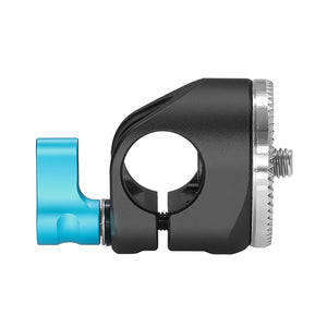 Kondor Blue Rosette To Perpendicular 15mm Rod Clamp - Raven Black