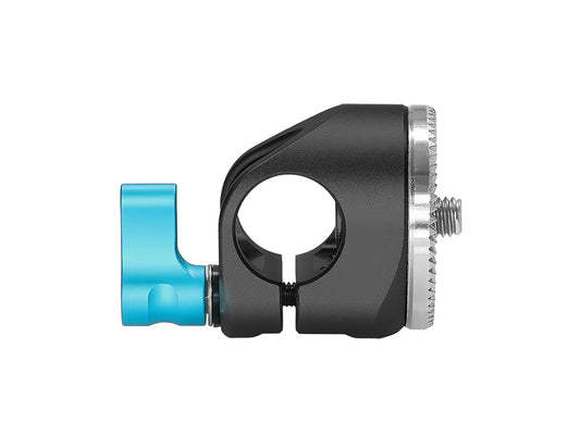 Kondor Blue Rosette To Perpendicular 15mm Rod Clamp - Raven Black