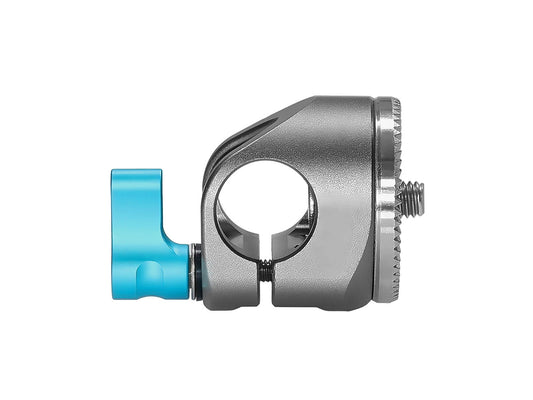 Kondor Blue Rosette To Perpendicular 15mm Rod Clamp - Space Grey