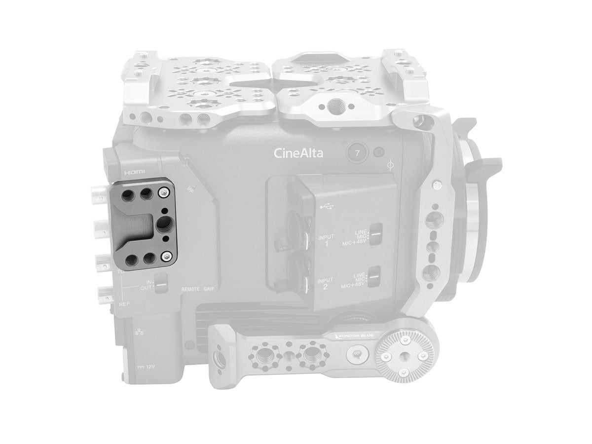 Kondor Blue Side Ports Plate for Sony BURANO - Space Grey