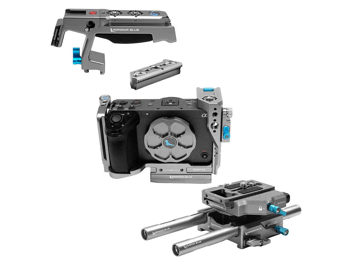 Kondor Blue Sony FX3/FX30 Base Rig MKII (Space Gray)