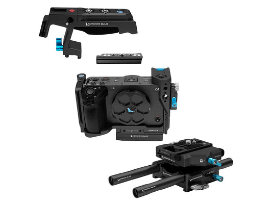 Kondor Blue Sony FX3/FX30 Base Rig MKII (Raven Black)