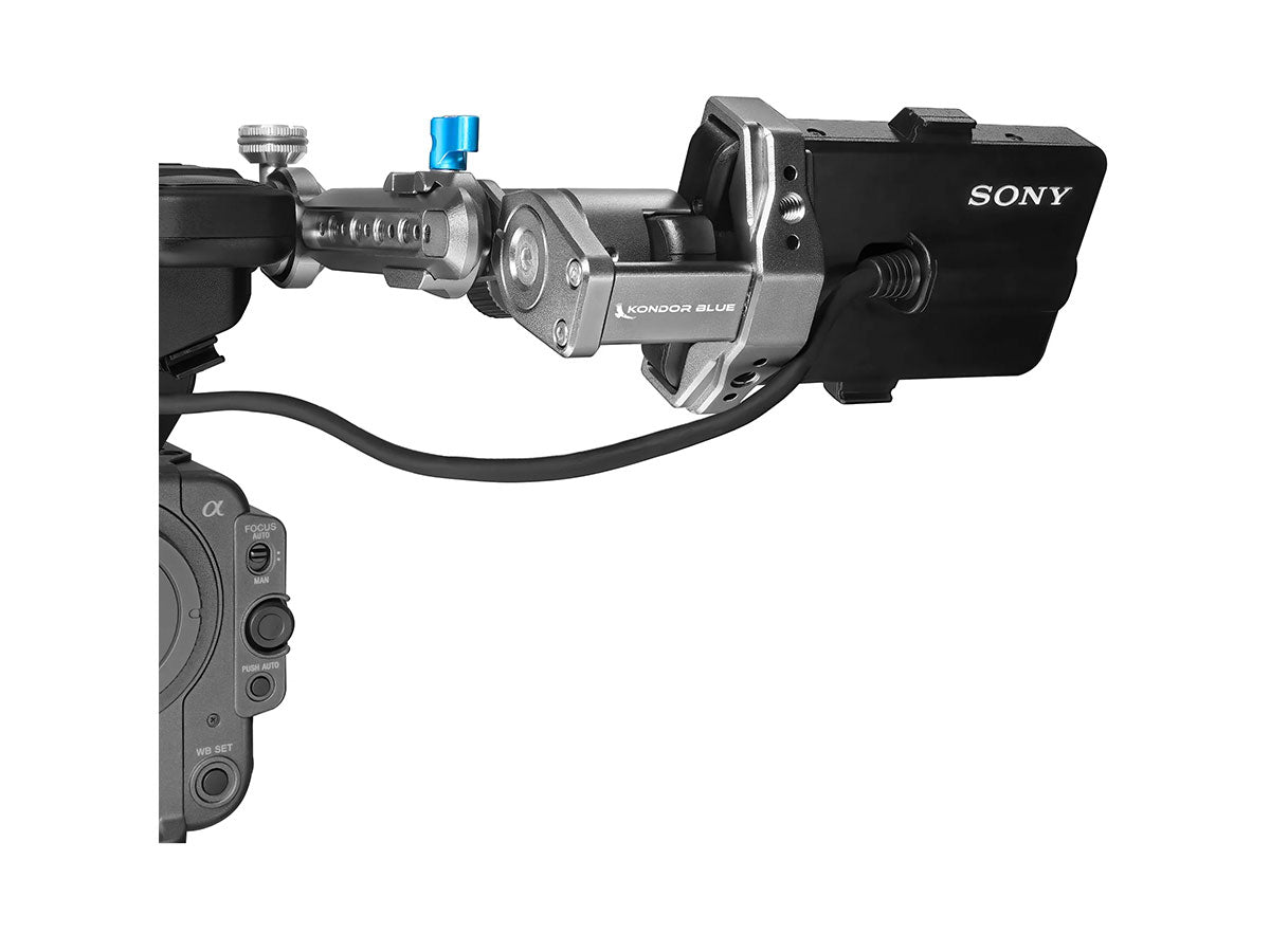 Kondor Blue EVF Bracket Stabilizer for Sony FX6 - Space Grey