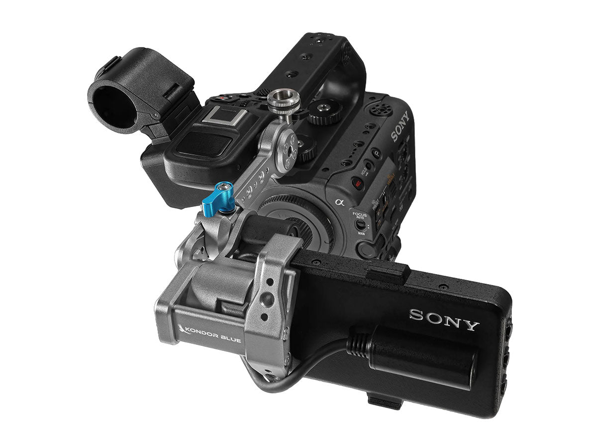 Kondor Blue EVF Bracket Stabilizer for Sony FX6 - Space Grey
