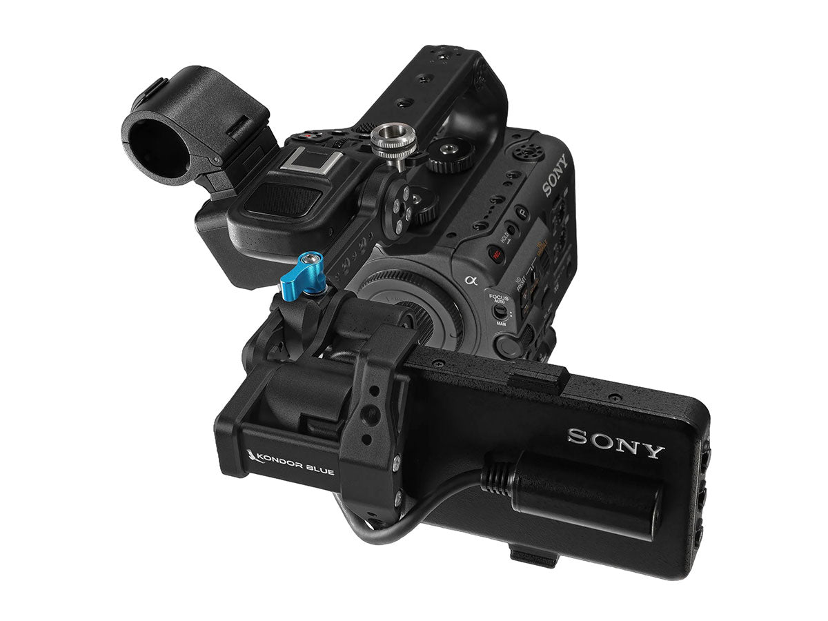 Kondor Blue EVF Bracket Stabilizer for Sony FX6 - Raven Black