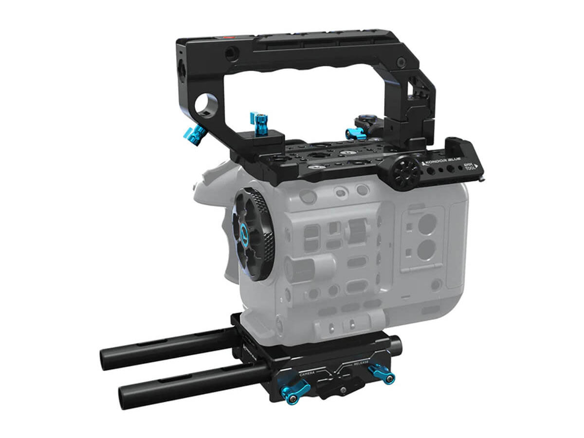 Kondor Blue Sony FX6 Cage System - Base Rig - Raven Black