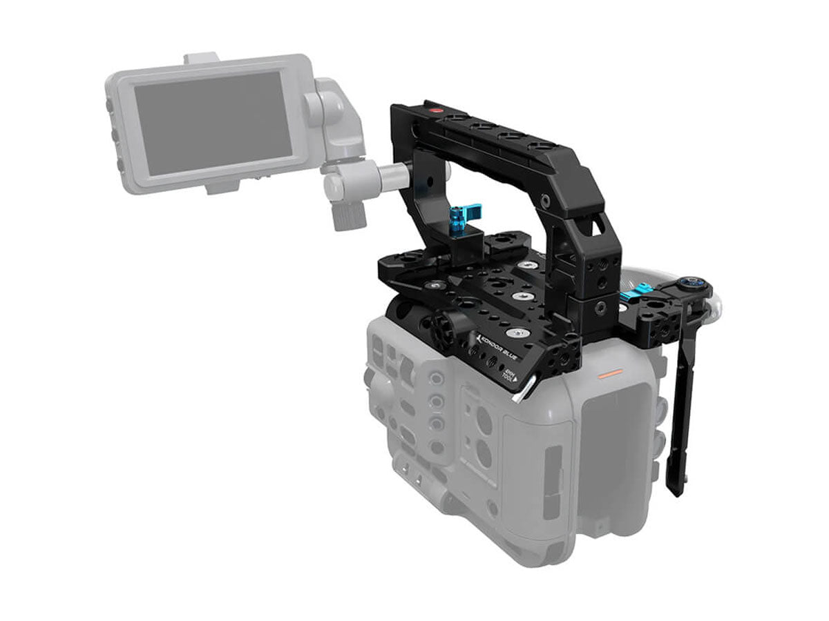 Kondor Blue Sony FX6 Cage System - Cage with Trigger Handle - Raven Black