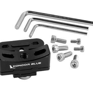 Kondor Blue RF Lens Mount Bracket for Speed Boosters & Adapters - Raven Black