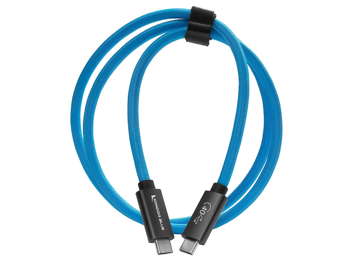 Kondor Blue Thunderbolt 4 USB 4.0 Type C Cable - 3ft